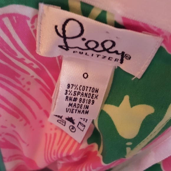 Lilly Pulitzer strapless towering tulips dress. - Picture 7 of 7